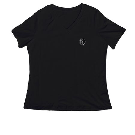 BHE Apparel 2, a Black Women's Relaxed V-Neck Tee