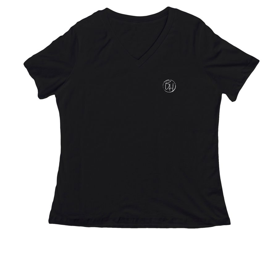 BHE Apparel 2, a Black Women's Relaxed V-Neck Tee