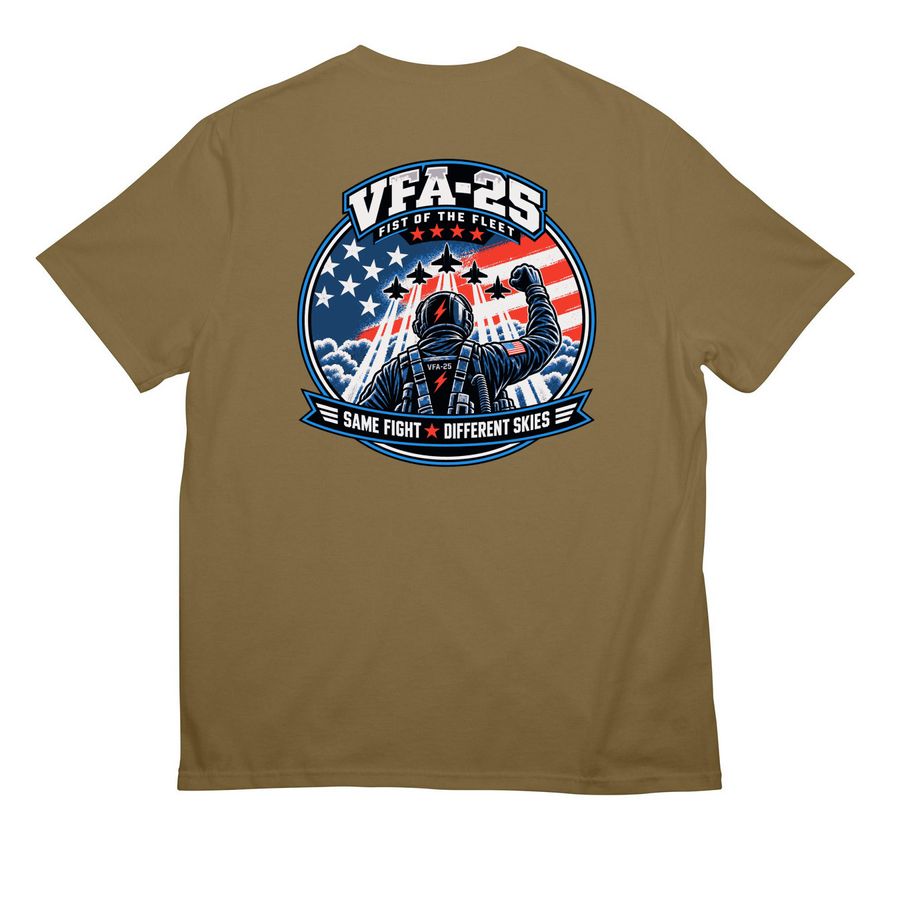 Fist 'em with flag&nbsp;, a Coyote Brown All-American Unisex Tee
