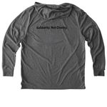 Mutual Aid Monday, a Aluminum Grey Allmade Eco Triblend Hoodie Tee (back-view)