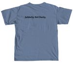 Mutual Aid Monday, a Blue Jean Comfort Colors Unisex Tee (back-view)