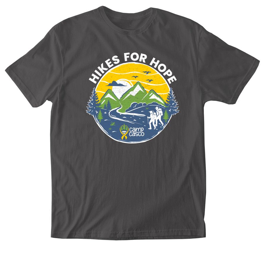 Hikes For Hope Shirts, a Charcoal Softstyle Cotton Tee