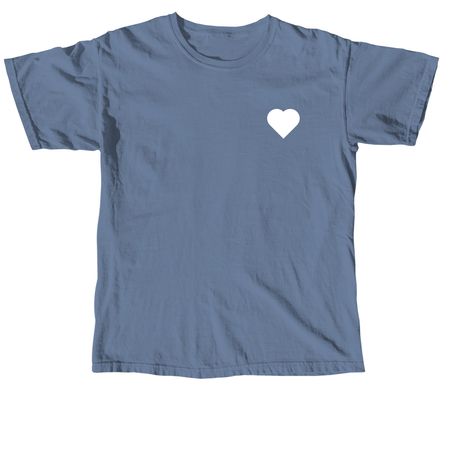 Hope, Love, Adopt., a Blue Jean Comfort Colors Unisex Tee