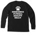 MDTC SMALL LOGO LONG SLEEVE SHIRT, a Solid Black Blend Premium Long Sleeve Tee (back-view)