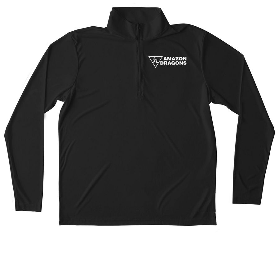 Rainbow Willamette PerformanceGear (QuickDry), a Black Unisex Performance Quarter Zip Pullover