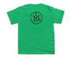 Turtle Tea Podcast, a Irish Green Youth Unisex Tee (back-view)