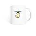 Aflac & Daffy Coffee Mug, a White Coffee Mug
