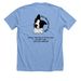 New Roots Farm Dogs, a Heather Carolina Blue Premium Unisex Tee (back-view)