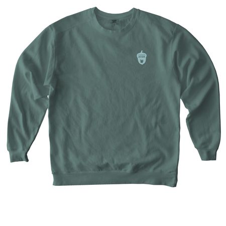 Squirrel Island Map Sweatshirt Blue Print, a Blue Spruce Comfort Colors Crewneck Sweatshirt