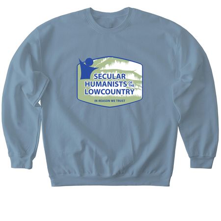 SHL Logo (New), a Stone Blue Softstyle Crewneck Sweatshirt