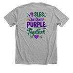 SLES Purple Up!, a Athletic Heather Premium Unisex Tee (back-view)