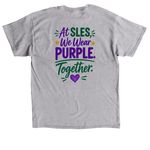 SLES Purple Up!, a Sport Grey Classic Unisex Tee (back-view)