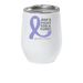 Fight For A Cure, a White Insulated Wine Cup