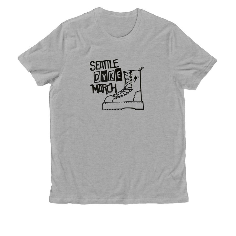 Seattle Boot, a Granite Grey Heather Allmade Organic Cotton Unisex Tee