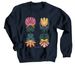 Abstract flower illustration&nbsp;, a Navy Crewneck Sweatshirt