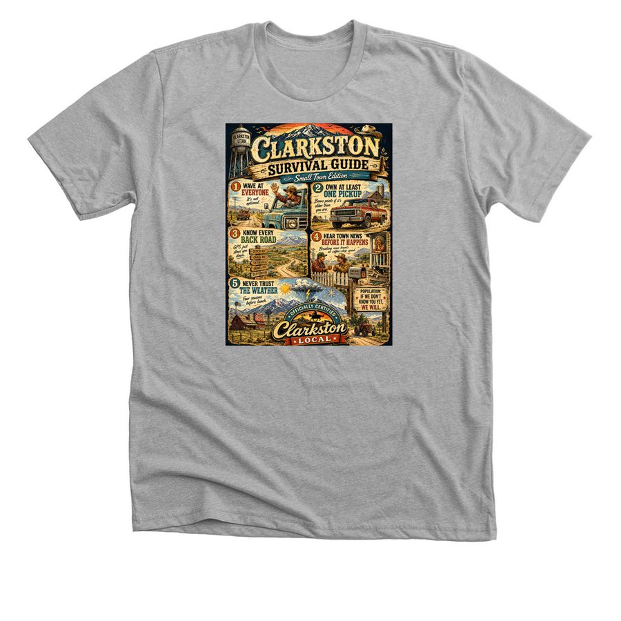 Survival Guide&nbsp;, a Athletic Heather Premium Unisex Tee