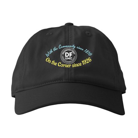 DFUMC Hat, a Black Printed Eco Baseball Cap