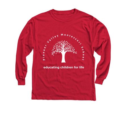 The Rand Edition Extended Youth Collection, a Red Youth Long Sleeve Tee