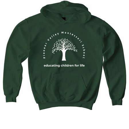 The Rand Edition Extended Youth Collection, a Forest Green Youth Pullover Hoodie