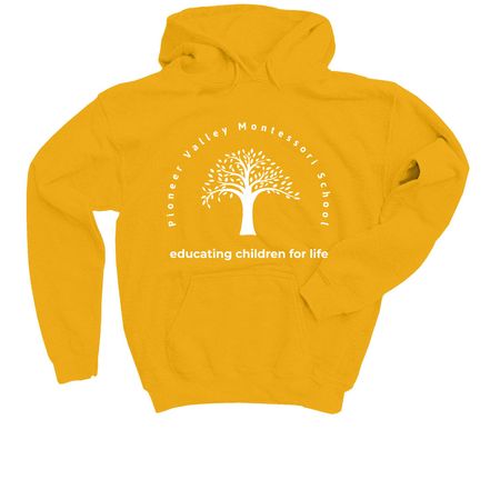 The Rand Edition Extended Youth Collection, a Gold Youth Pullover Hoodie