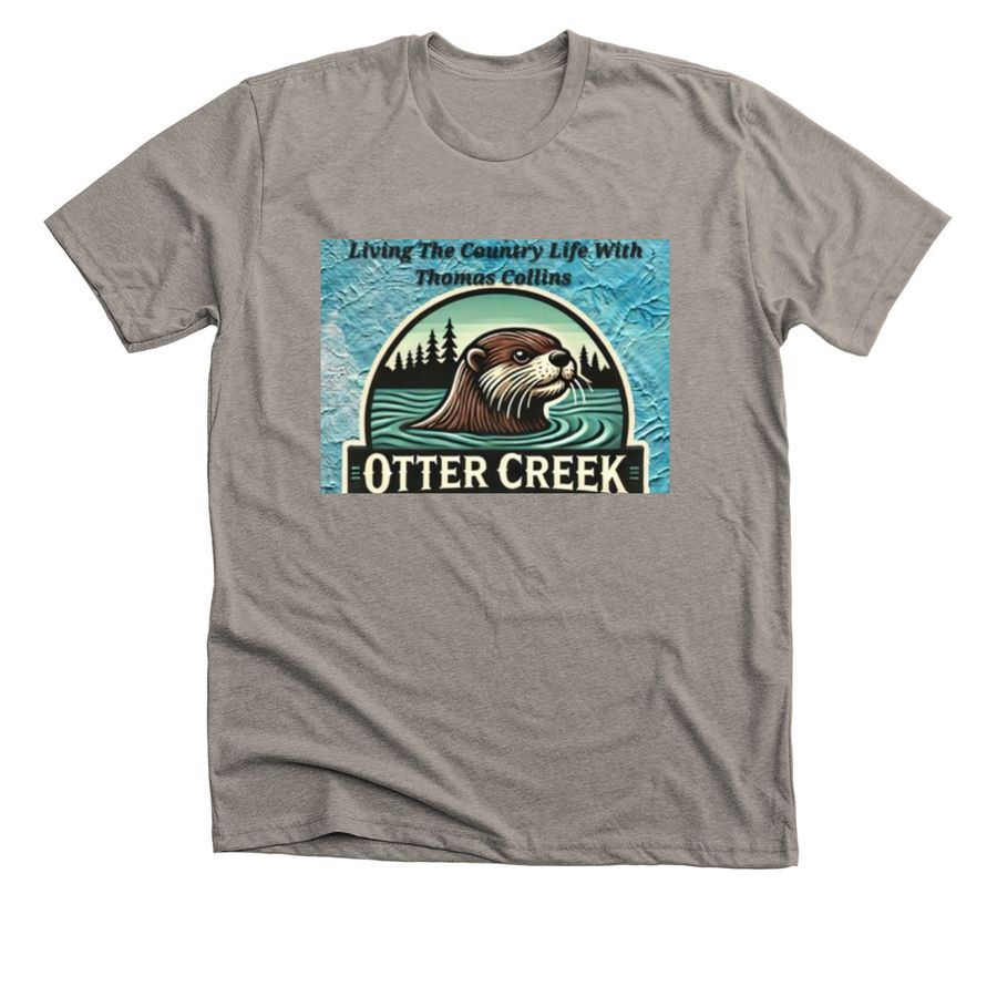 Men or women's Otter shirt, a Heather Stone Premium Unisex Tee