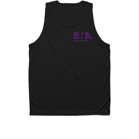 Jersey Shore Active Wear, a Black Unisex Performance Tank