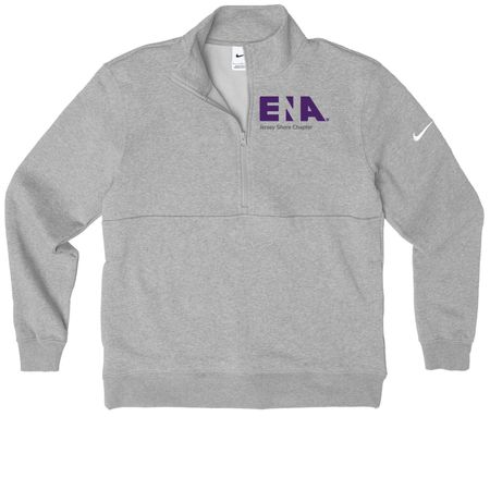 Jersey Shore Active Wear, a Dark Grey Heather Nike Club Fleece Half Zip Pullover