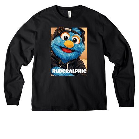 RudeRalphie, a Black Unisex Heavyweight Long Sleeve Tee