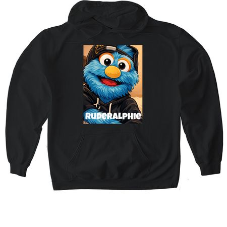RudeRalphie, a Black Gildan Softstyle Pullover Hoodie