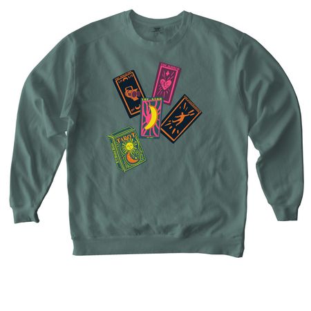 E-52's Fall 2026 Merch, a Blue Spruce Comfort Colors Crewneck Sweatshirt