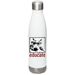 Educate water bottle, a White Stainless Steel Water Bottle