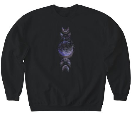 BF & Artists | Maiden Mother Crone, a Black Softstyle Crewneck Sweatshirt