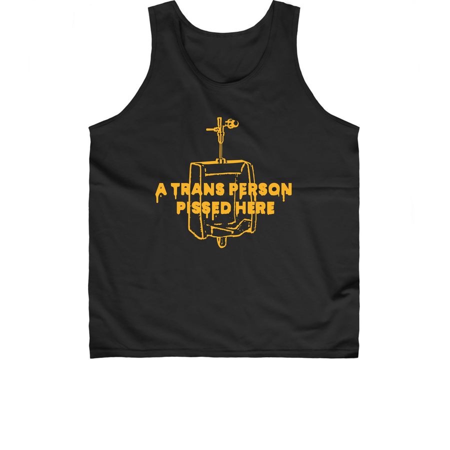 Urinal in ALL Yellow&nbsp;, a Black Classic Unisex Tank Top