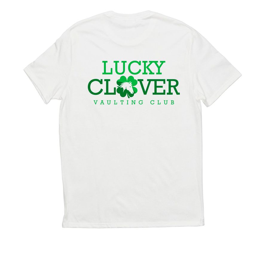 Lucky Clover Vaulting, a Bright White Allmade Eco Triblend Unisex Tee
