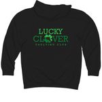 Lucky Clover Vaulting, a Black Midweight Pullover Hoodie (back-view)