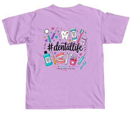 #DentalLife&nbsp;, a Neon Violet Comfort Colors Unisex Tee