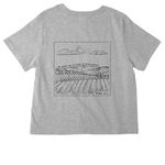 L4N T-Shirt, a Athletic Heather Women's Heavyweight Tee (back-view)