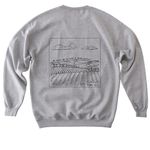 L4N T-Shirt, a Sport Grey Softstyle Crewneck Sweatshirt (back-view)