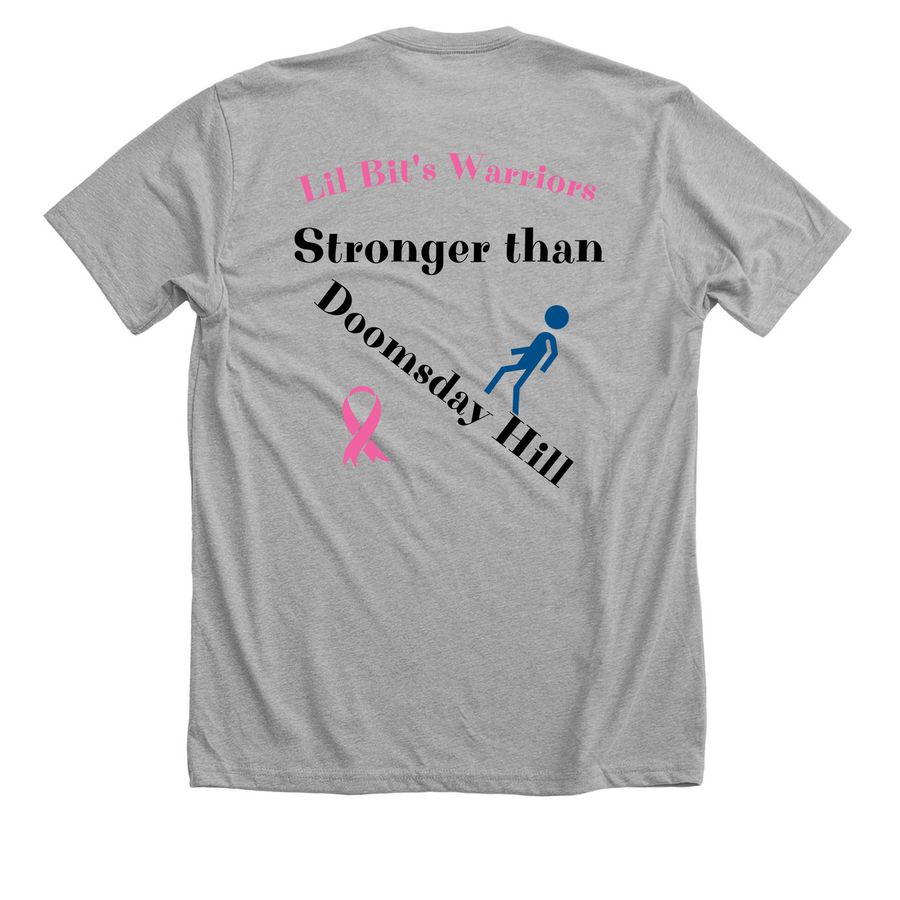 Lil Bit's Warriors, a Athletic Heather Premium Unisex Tee (back-view)