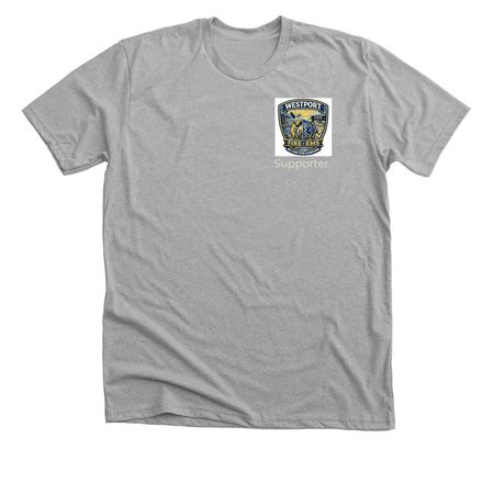 WESTPORT FIRE EMS&nbsp;, a Athletic Heather Premium Unisex Tee
