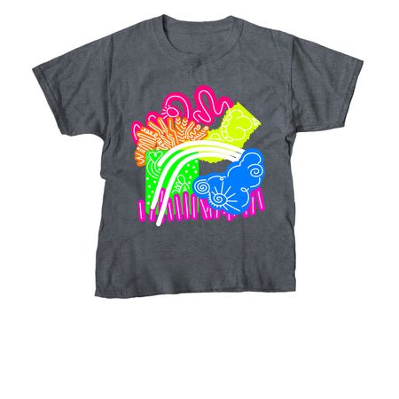 All Sunshine and Rainbows&nbsp;, a Dark Heather Youth Unisex Tee