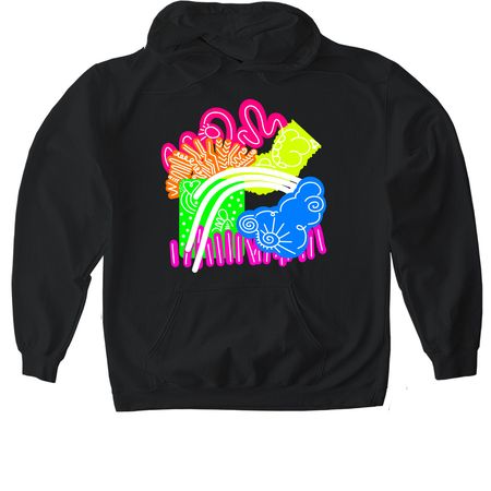 All Sunshine and Rainbows&nbsp;, a Black Gildan Softstyle Pullover Hoodie