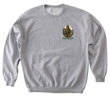 Figure 8, a Sport Grey Softstyle Crewneck Sweatshirt