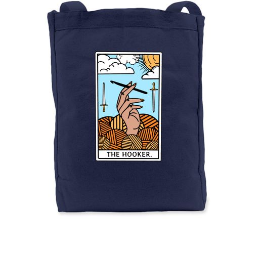 The Hooker Yarn Bag Navy Premium Tote Bag