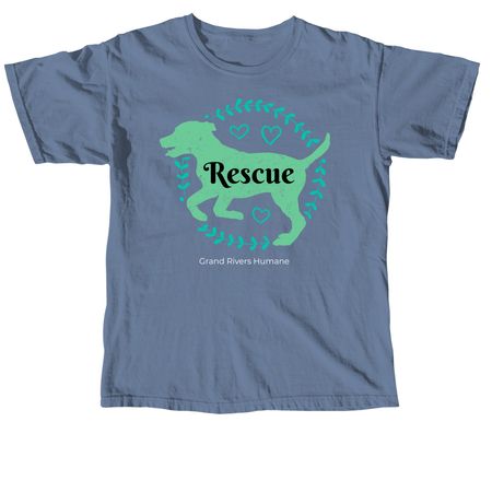 Rescue Dog, a Blue Jean Comfort Colors Unisex Tee