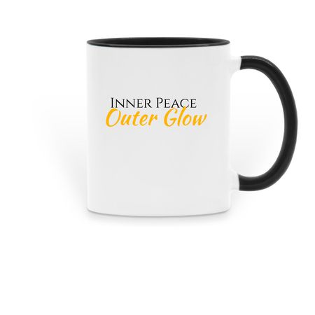 The Glow Collection | Mugs, a Black Two-Tone Ceramic Mug