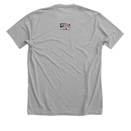 Honor, Courage, Commitment, a Athletic Heather Premium Unisex Tee (back-view)