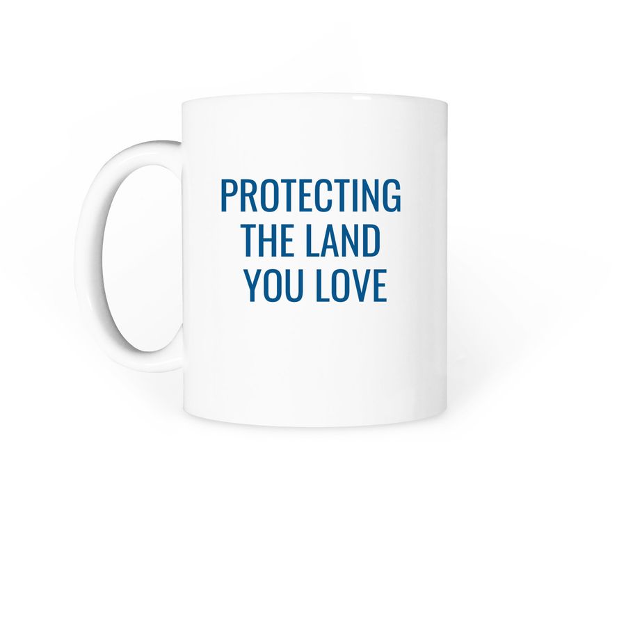 BWLT Coffee Mug, a White Coffee Mug (back-view)