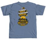 30 Runs Summer Challenge 2026, a Blue Jean Comfort Colors Unisex Tee (back-view)