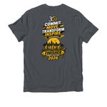 30 Runs Summer Challenge 2026, a Terrain Grey Allmade Organic Cotton Unisex Tee (back-view)